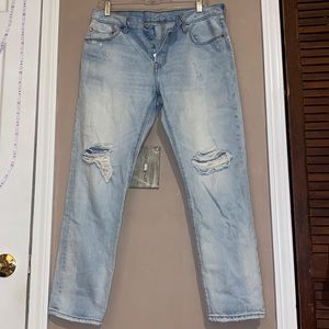 Levis 501 Low Rise Boyfriend Style Jeans
